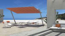 Load image into Gallery viewer, FIM Flexy Zen Silver powder-coated aluminum structure, canopy size 8 ft. deep and 12 ft. wide