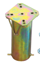 Load image into Gallery viewer, FIM Flexy Awning Silver powder-coated aluminum structure, canopy size 8 ft. deep and 10 ft. wide