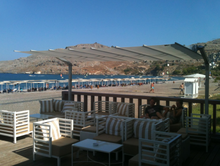 Load image into Gallery viewer, FIM Flexy Awning Silver powder-coated aluminum structure, canopy size 8 ft. deep and 10 ft. wide