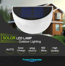 Load image into Gallery viewer, Goodland LED Solar Light Waterproof 6 LEDs Solar Lamp Garden Light Sensor Auto ON Wall Lamp