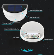 Load image into Gallery viewer, Goodland LED Solar Light Waterproof 6 LEDs Solar Lamp Garden Light Sensor Auto ON Wall Lamp