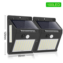Load image into Gallery viewer, 144 -100 LED Solar Light Outdoor / Solar Lamp PIR Motion Sensor