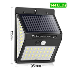 Load image into Gallery viewer, 144 -100 LED Solar Light Outdoor / Solar Lamp PIR Motion Sensor
