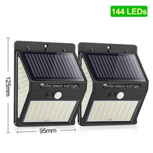 Load image into Gallery viewer, 144 -100 LED Solar Light Outdoor / Solar Lamp PIR Motion Sensor
