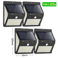 Load image into Gallery viewer, 144 -100 LED Solar Light Outdoor / Solar Lamp PIR Motion Sensor
