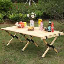 Load image into Gallery viewer, Camping Folding Wood Table- Portable
