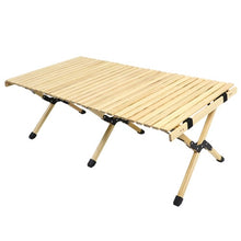 Load image into Gallery viewer, Camping Folding Wood Table- Portable
